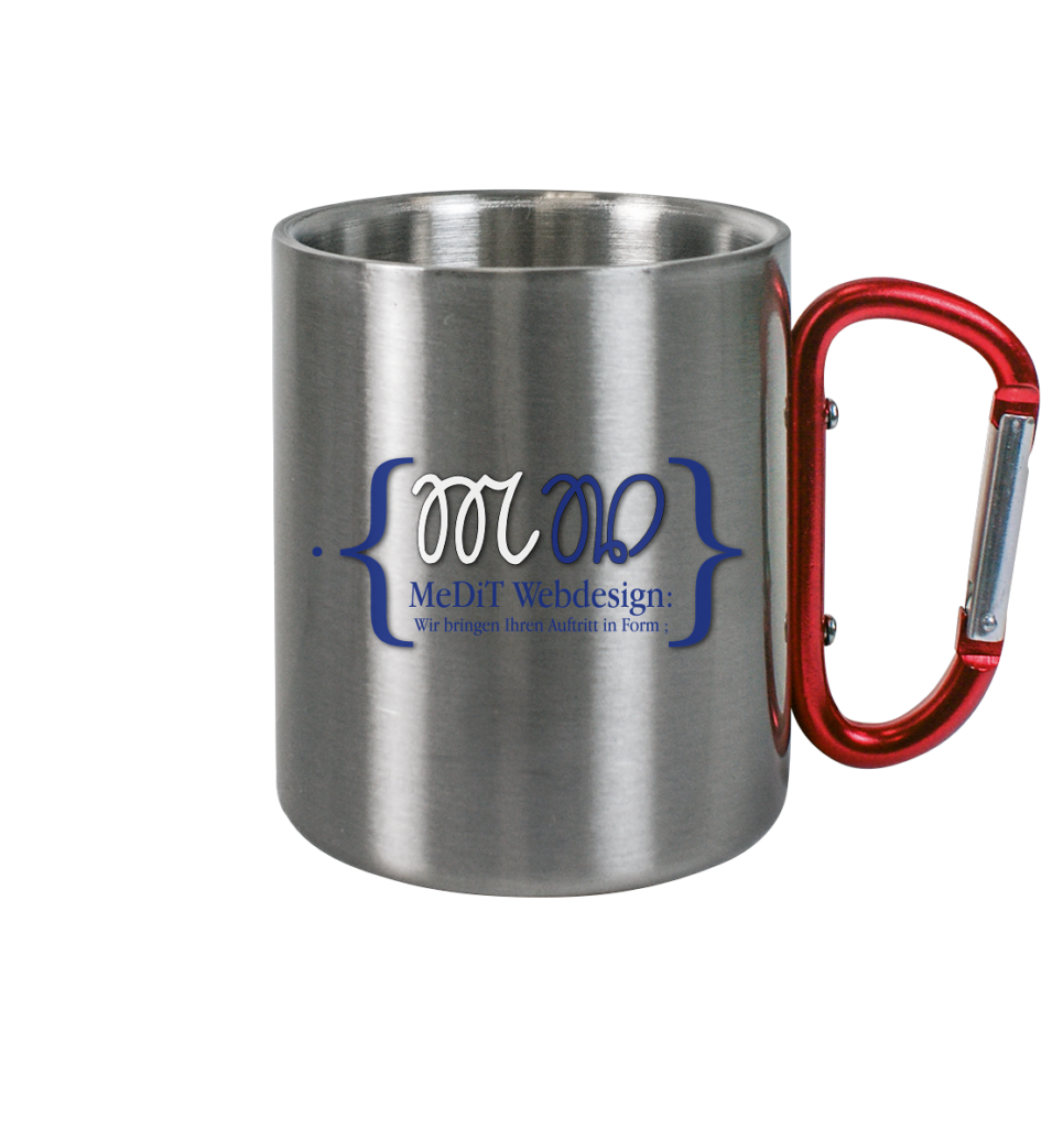 MeDiT - Webdesign - Edelstahl Tasse