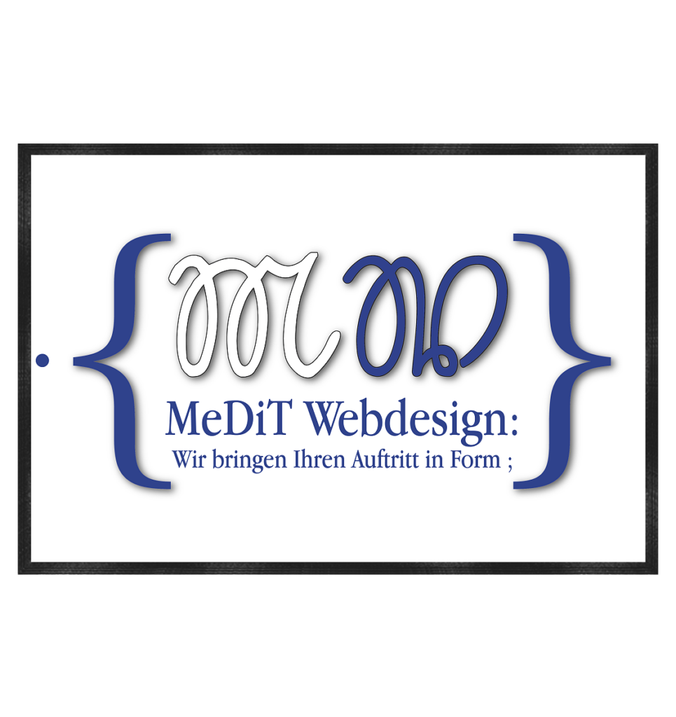 MeDiT - Webdesign - Fußmatte 60x40cm