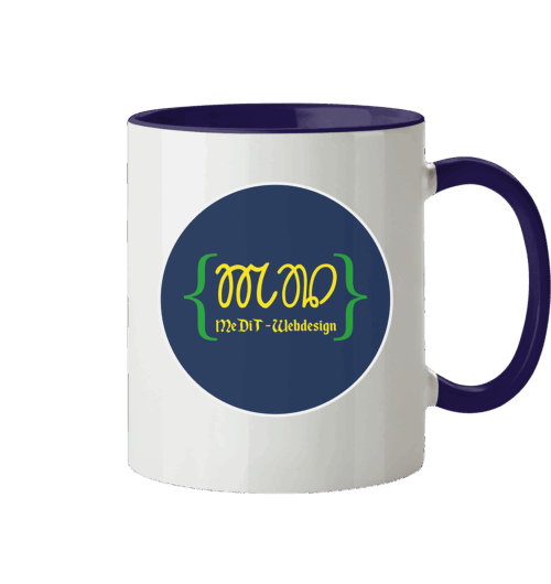 MeDiT-Webdesign - Tasse zweifarbig